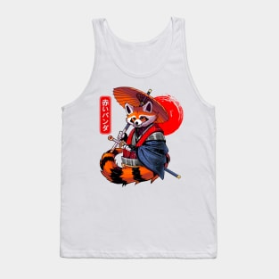 Red Panda Samurai Tank Top